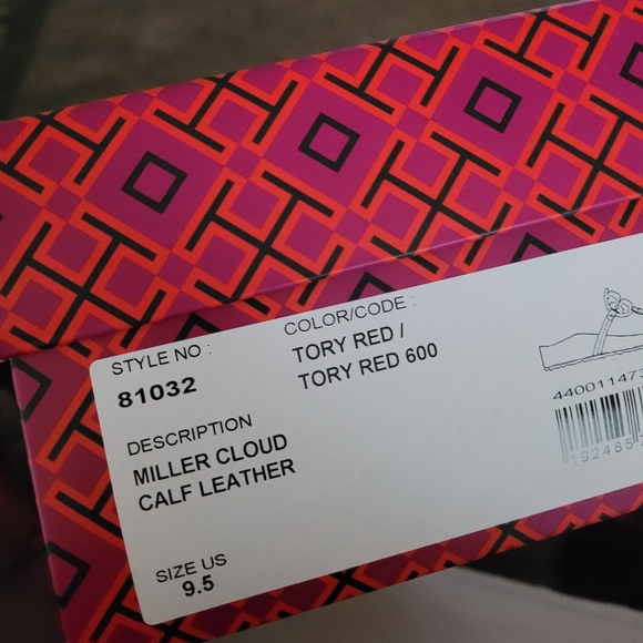 Tory Burch Miller Cloud in Red...SOLD OUT! - Picture 2 of 3